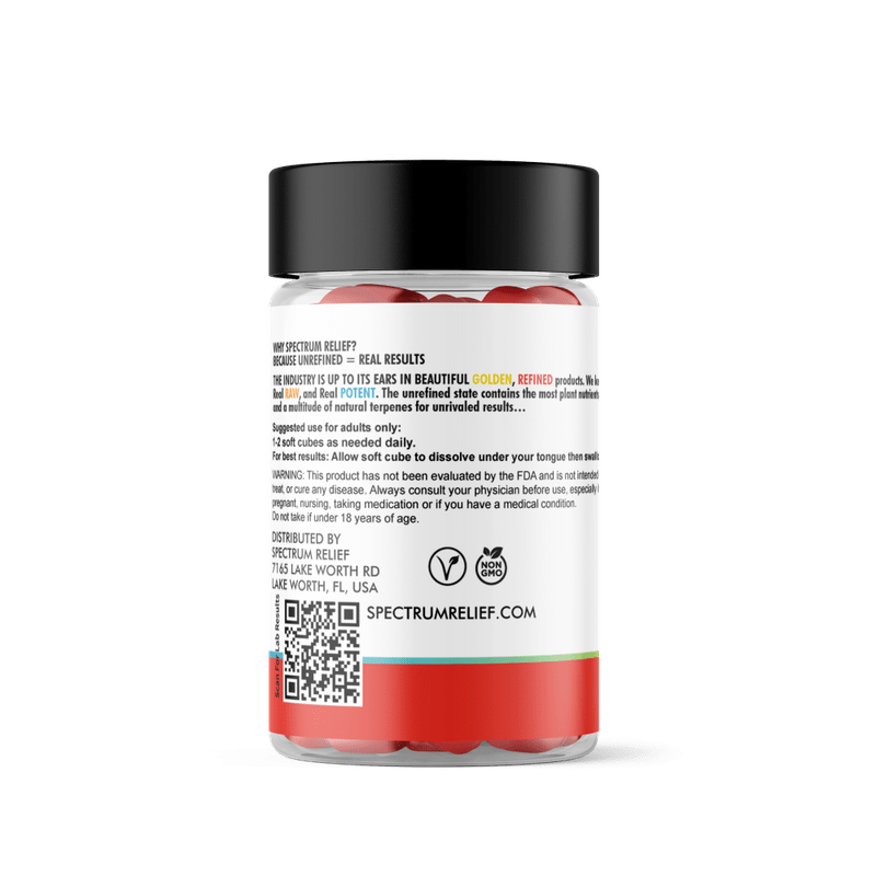 Extra Strength 1000mg CBD Soft Cubes Strawberry - Image 2